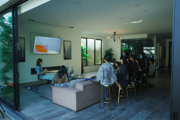 Open studio or workspace with people